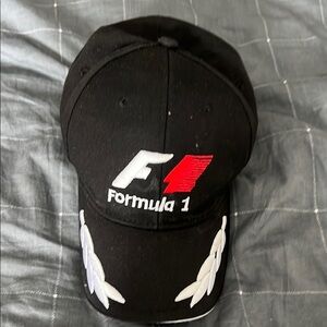 Black and White F1 Hat Accessories